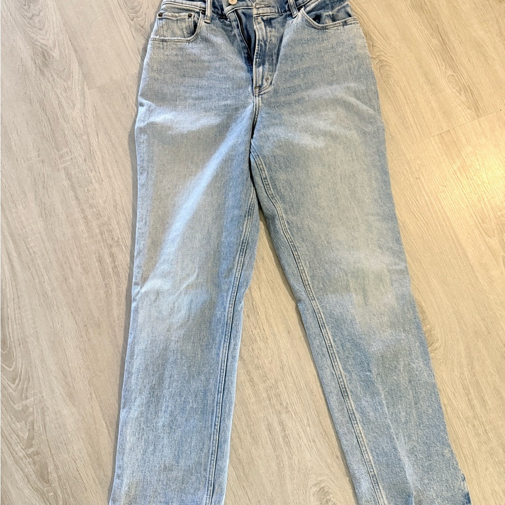 Abercrombie & Fitch Light Wash Straight-Leg Jeans